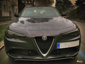 Alfa Romeo Giulia Front Spoiler - Carbon Fiber - Italia Style - Stile Italia - Base Model - V1 - One Piece Design 